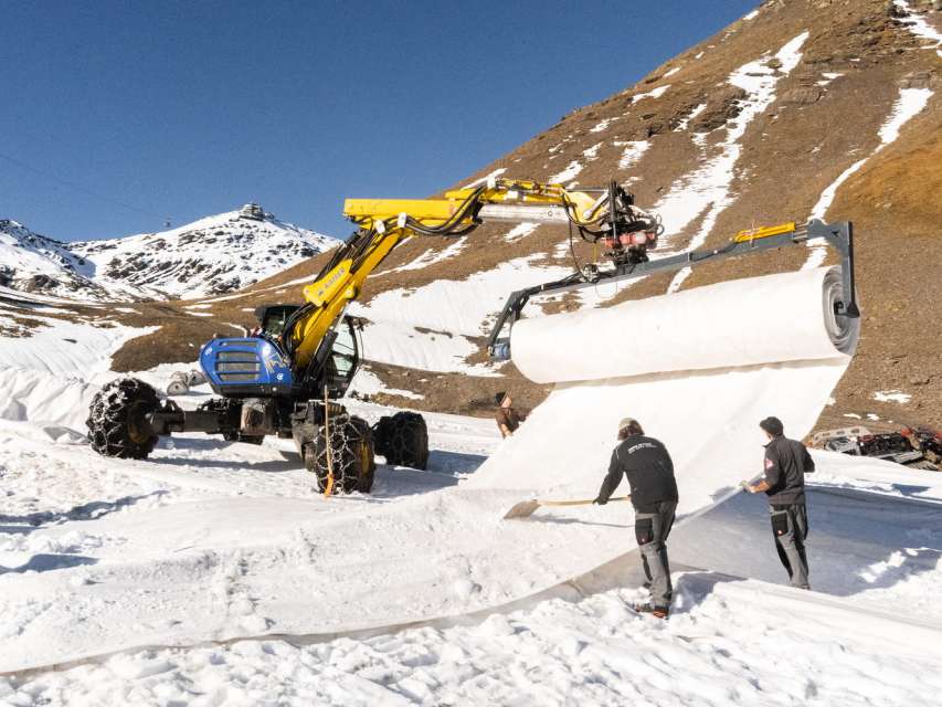 En visite dans les dépôts de neige