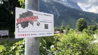 Schild KrimiSpass Grindelwald