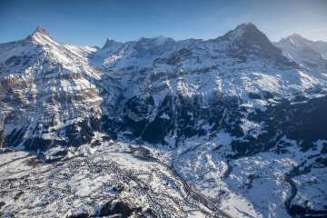 Grindelwald Dorf Winter