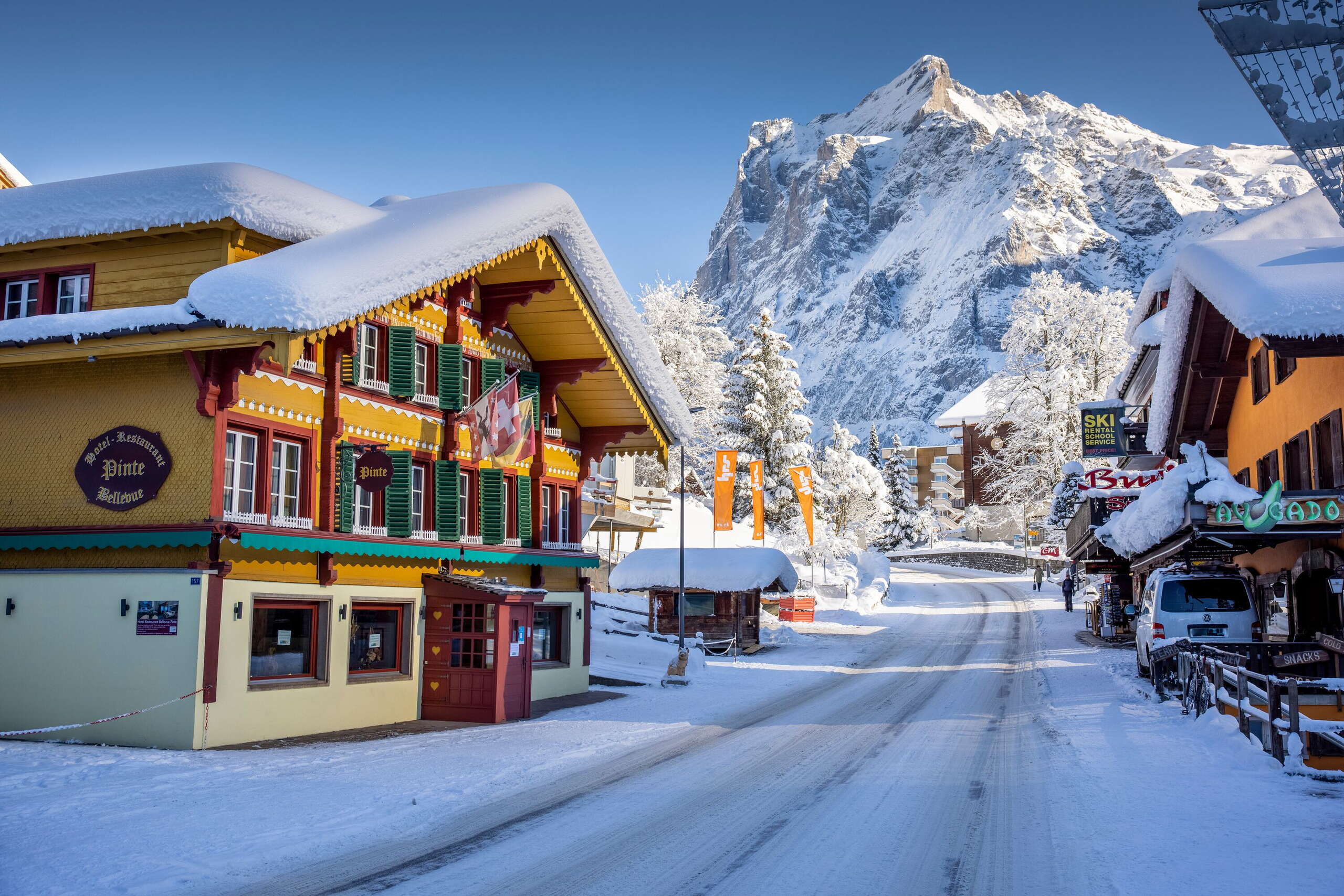 Grindelwald village winter