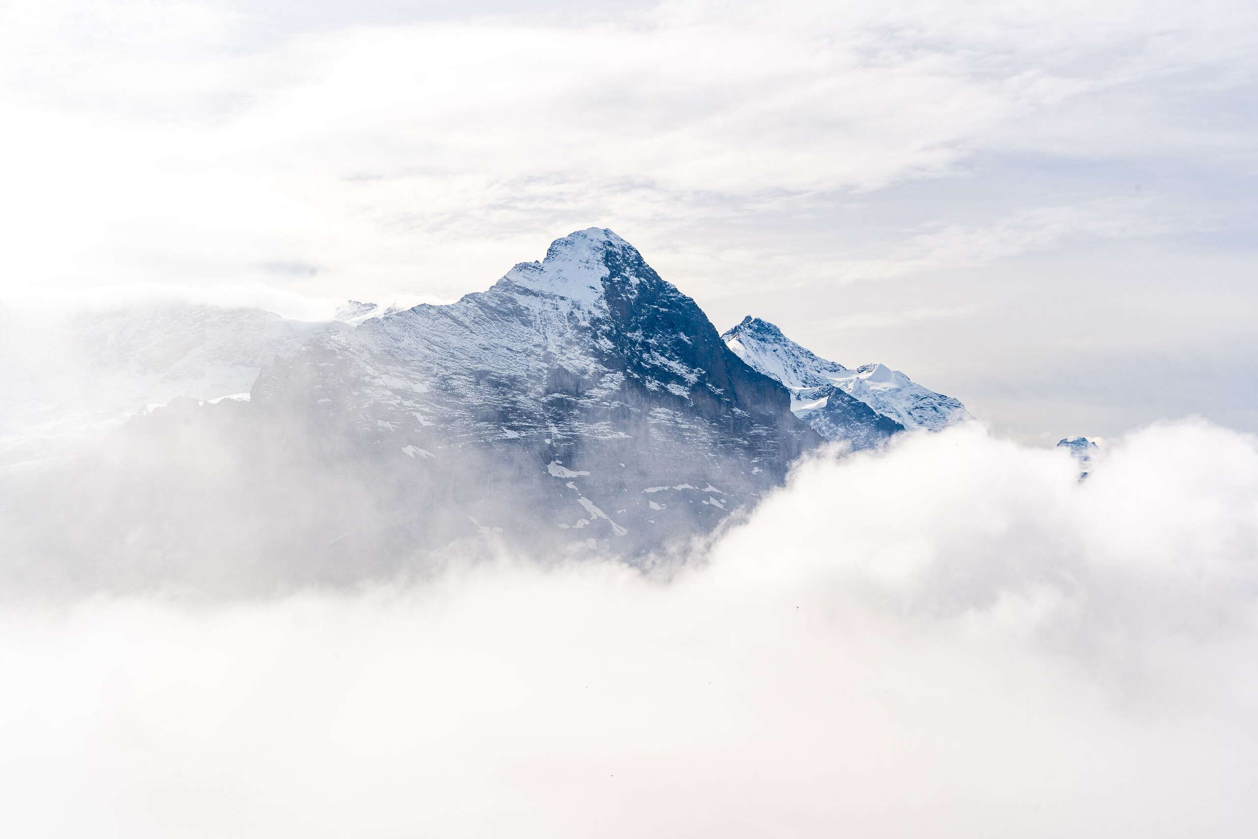 Eiger über dem Nebel