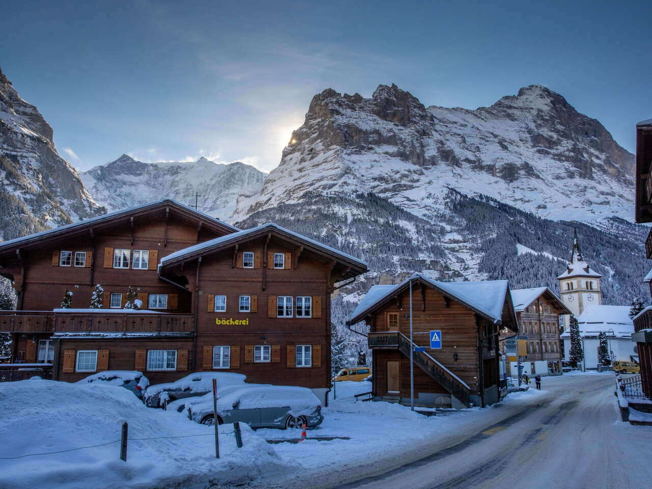 Grindelwald Dorf Winter