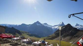 Aussicht Berghotel Faulhorn