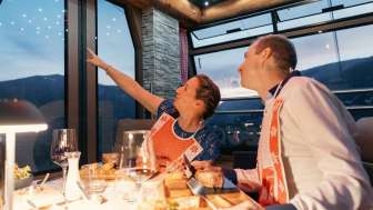 Sky dinner at lofty heights
