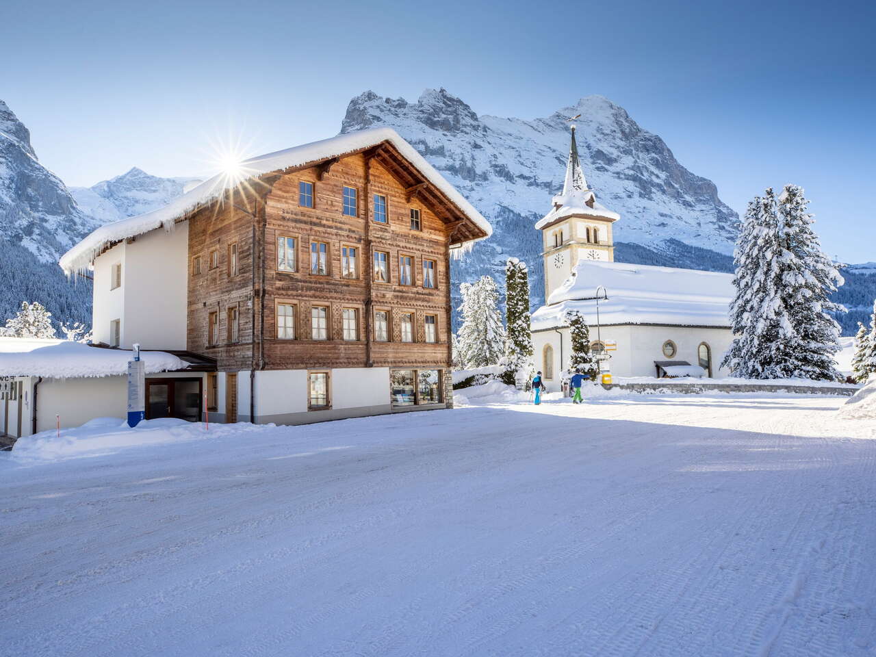 Grindelwald Dorf Winter